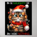 Recherche de drole chat posters Noël drôle