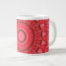 Recherche de motif bohème tasses Rouge