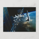 Recherche de station spatiale cartes postales Illustrations spatiales