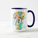 Recherche de animaux de zoo tasses Aquarelle