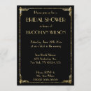 Recherche de gold foil bridal shower invitations Noir
