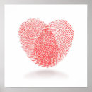 Recherche de empreinte digitale posters Amour