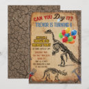 Recherche de fouille invitations D'anniversaire de dinosaure