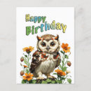 Recherche de hiboux anniversaire cartes Pour enfants