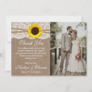 Recherche de sunflower mariage remerciements cartes Tournesol