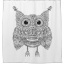 Recherche de hibou rideaux douche Zendoodle