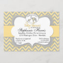 Recherche de chevron gris jaune invitations Éléphant