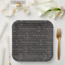 Recherche de notes musique assiettes Noir