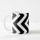 Recherche de zigzag noir et blanc tasses Moderne