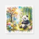 Recherche de panda kawaii serviettes Forêt de panda bambou