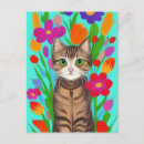Recherche de joli chat cartes postales Mignon
