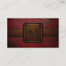 Recherche de arrière plan en cuir cartes visite Monogramme