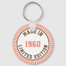 Recherche de les années 1960 porteclés Anniversaire