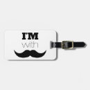 Recherche de moustache noire bagages étiquettes Mignon