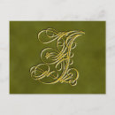 Recherche de lettre i cartes postales Monogramme