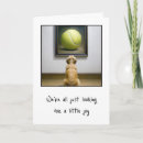 Recherche de humour de tennis vœux cartes Dog