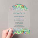 Recherche de feuille coloré invitations Tropical