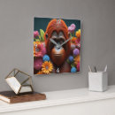 Recherche de singe noire art Fleurs