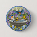 Recherche de oiseaux de jardin badges Fleurs