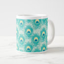 Recherche de motif paon tasses Bleu