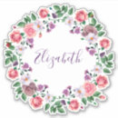 Recherche de floral pourpre rose Aquarelle
