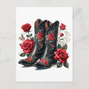 Recherche de bottes de cowboy cartes postales Rustique