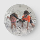 Recherche de fête des pères heureuse horloges Moderne