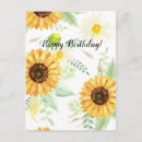 Recherche de motif botanique cartes postales Tournesol
