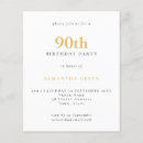 Recherche de quatre vingt dixième invitations Fête des 90 ans