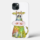 Recherche de dessin de vache iphone coques Drôle
