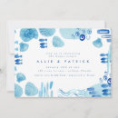 Recherche de coquillages bleus invitations Moderne