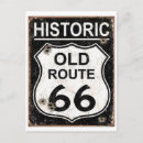 Recherche de route 66 vintage cartes postales Noir et blanc