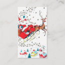 Recherche de le père noël vintage cartes visite Rétro