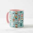 Recherche de hérisson mignon tasses Hiver