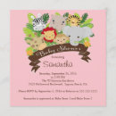 Recherche de jungle safari baby shower invitations Animaux
