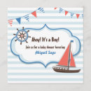 Recherche de sailboat baby shower invitations Bateau
