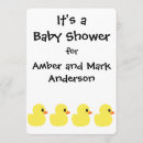 Recherche de rubber ducky invitations Baby