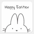 Recherche de lapin noir autocollants Simple