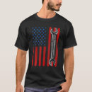 Recherche de papa mécanicien tshirts Américain