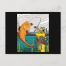 Recherche de hameçon cartes postales Canne à pêche