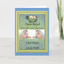 Recherche de pois dans une cosse cartes postales Jumeaux