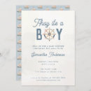 Recherche de pastel blue invitations C'est un garçon