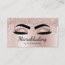 Recherche de microblading cartes visite Rose doré
