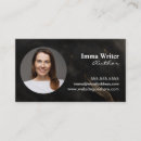Recherche de littéraire cartes visite Romancier