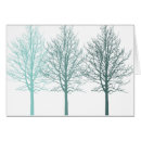 Recherche de trois arbres cartes postales Blanc