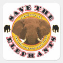 Recherche de défenses autocollants Sauver les éléphants