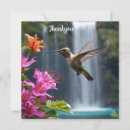Recherche de oiseau de vol vœux cartes Colibri