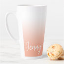Recherche de pêche et blanc tasses Moderne