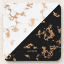 Recherche de marbre noir blanc dessous de verres Tendance