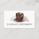 Recherche de chocolat… cartes visite Aquarelle
